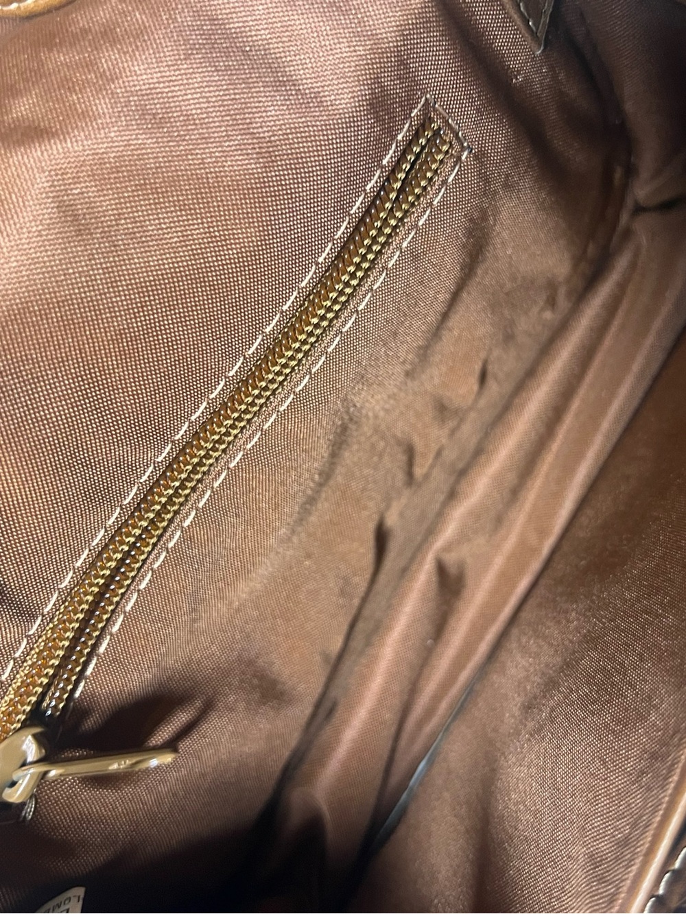 Piel Leather Vintage Crossbody Organizer Bag Saddle Brown Wallet Purse⁠ - Picture 8 of 9